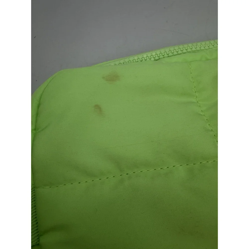 ULTA Light Green Quilted Zipper Makeup Bag Approx 9 x 6 in